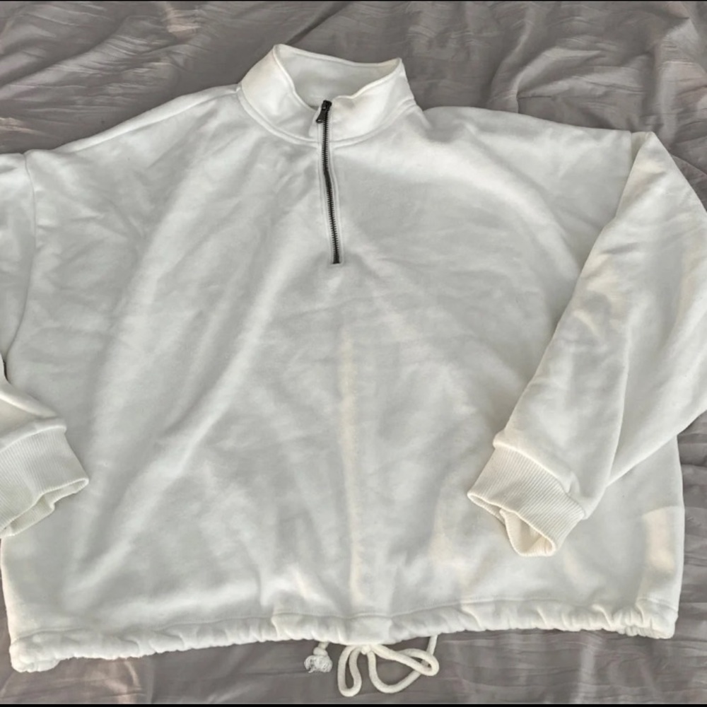 American Eagle Cropped Zip